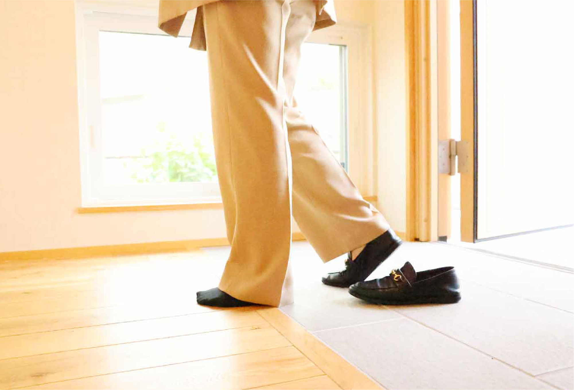 玄関の段差を無くす